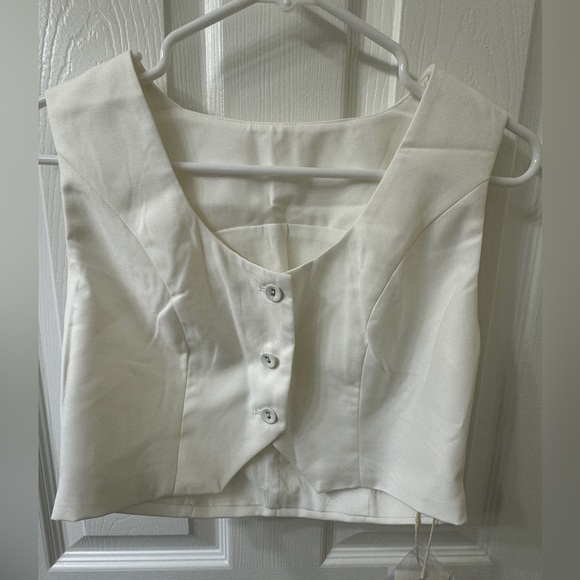 Commence Solid Asymmetrical Straight Leg Pants Set - Picture 3 of 6